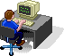 Animated gif of person typing on a computer - Gauntlet Creative Hudson MA USA Website Design Audio Engineering Podcast Production Media to Digital Graphic Design Media Solutions